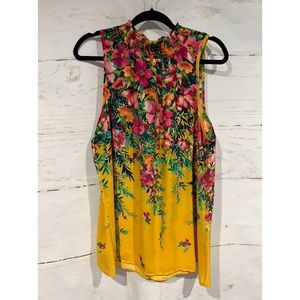 Yellow Floral Dress Tank